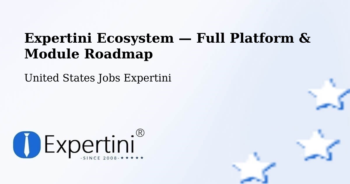 Expertini Ecosystem — Full Platform & Module Roadmap – Bronx